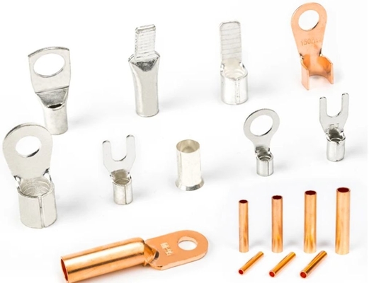 Round Cold Pressed O-Shaped Lug Terminal Copper Cable Crimp Connectors OT Series