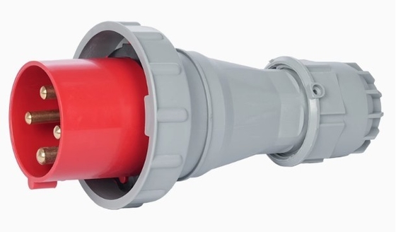 4 مآخذ 63A IP67 سدادات السكة الحديدية الصناعية 3 قطب 4 قطب 5 قطب سدادات مقاومة للماء 380V-415V