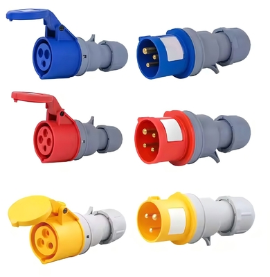 5X63 63A 5P المقابس الصناعية الصلبة للماء والمقابس 5 دبوس IP67 16A 32A المقابس الصناعية القياسية