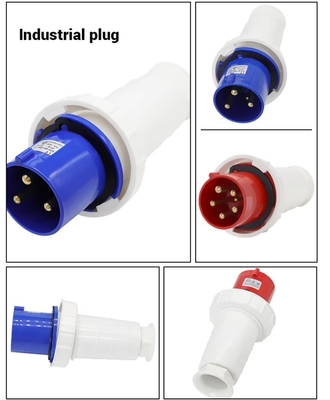 5X63 125A المقابس الصناعية الصلبة للماء والمقابس 3 Pin 4 Pin 380V-415V المقابس المائية